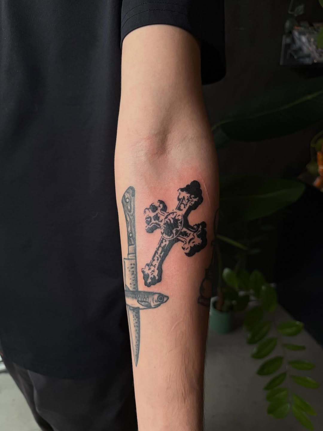 Tattoo by @lack.work — blackwork, illustrative