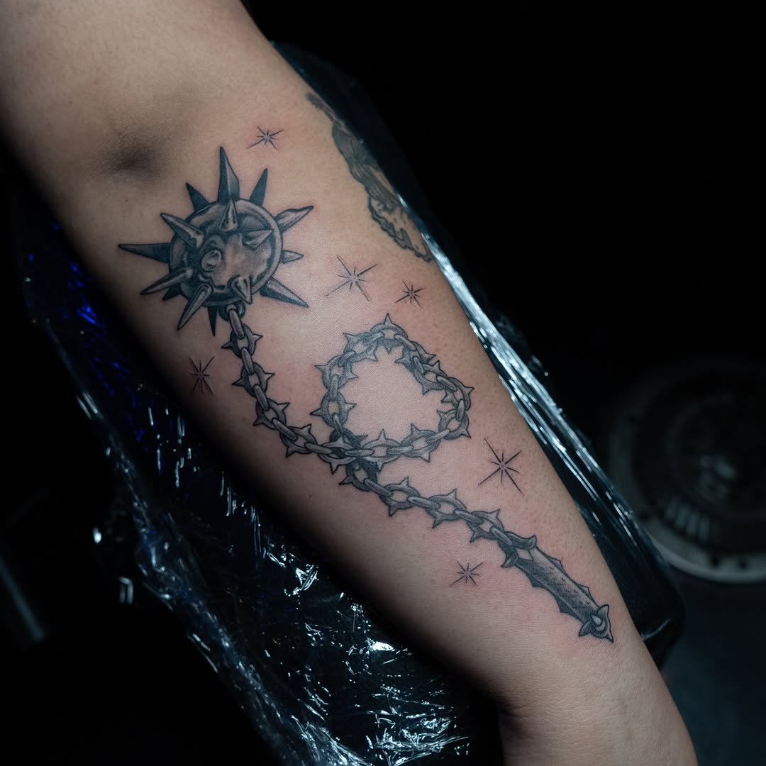Tattoo by @poncetattooap — illustrative, black_and_grey