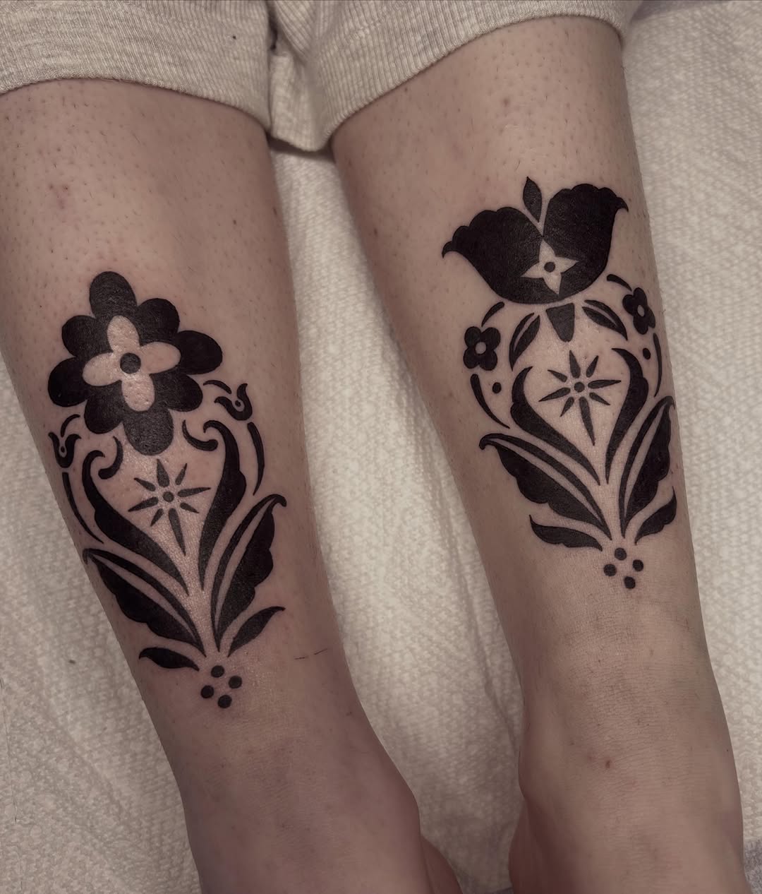 Tattoo by @darbytattoos — blackwork, illustrative