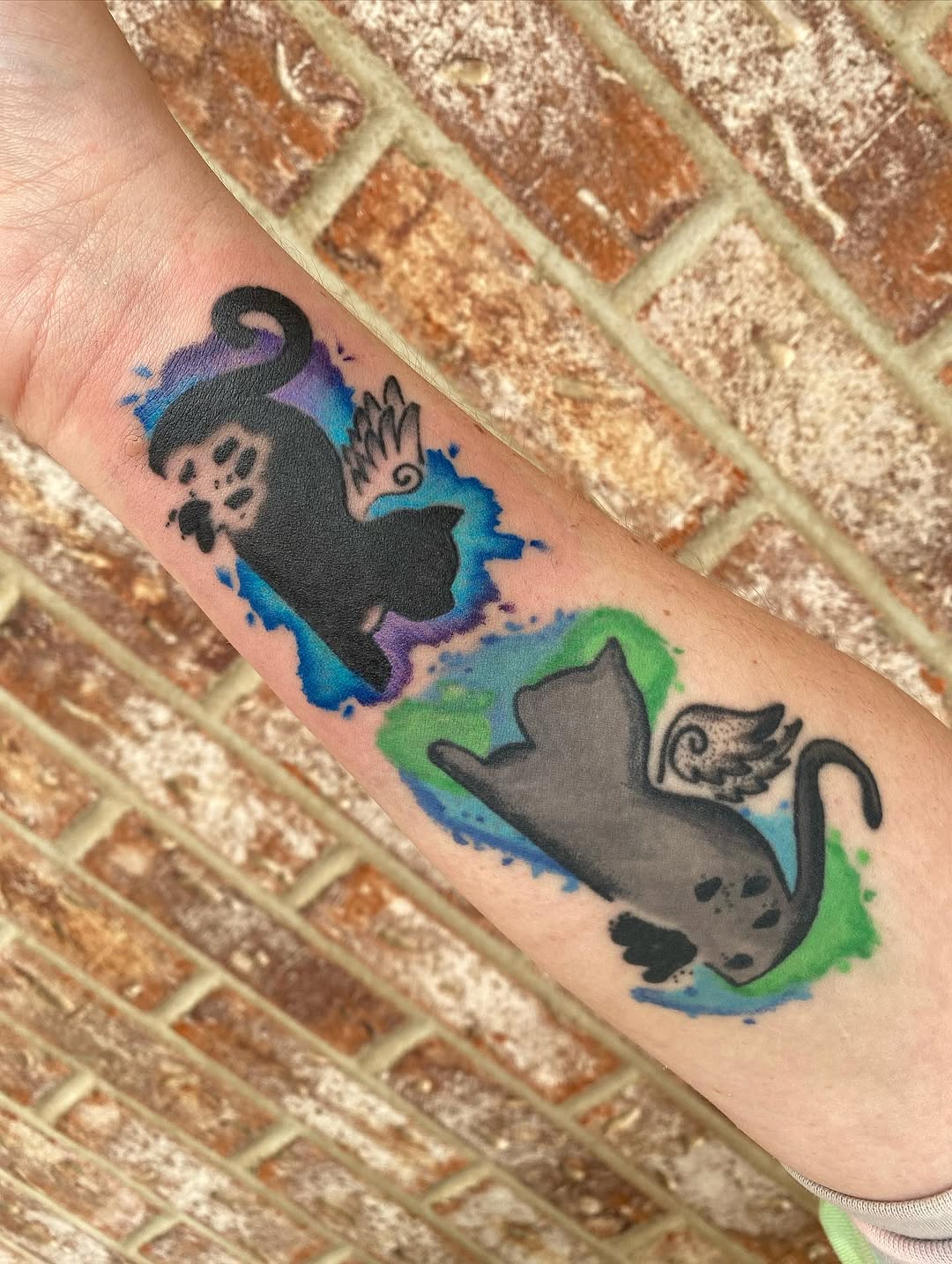 Tattoo by @stabby_savvy — watercolor