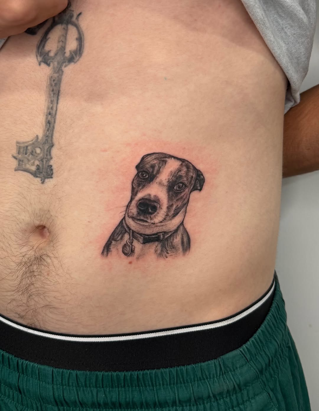 Tattoo by @rainingtattoos — realism, black_and_grey