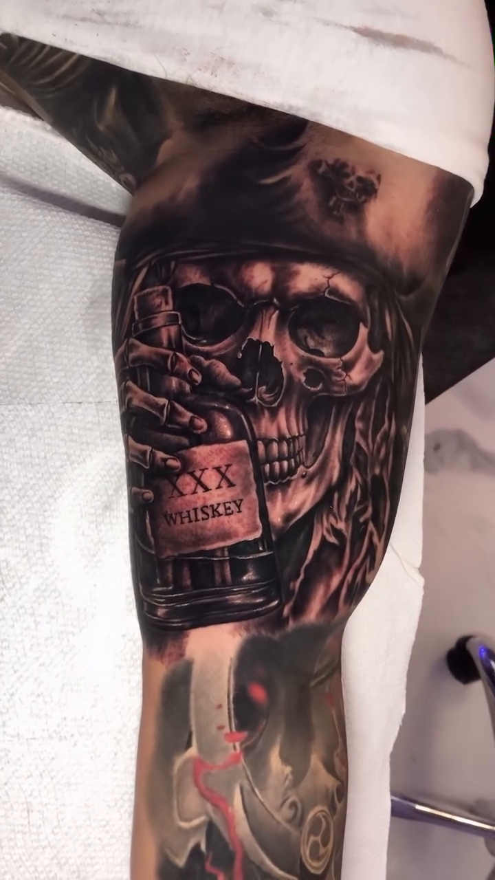 Tattoo by @dboy_87 โ realism, black_and_grey