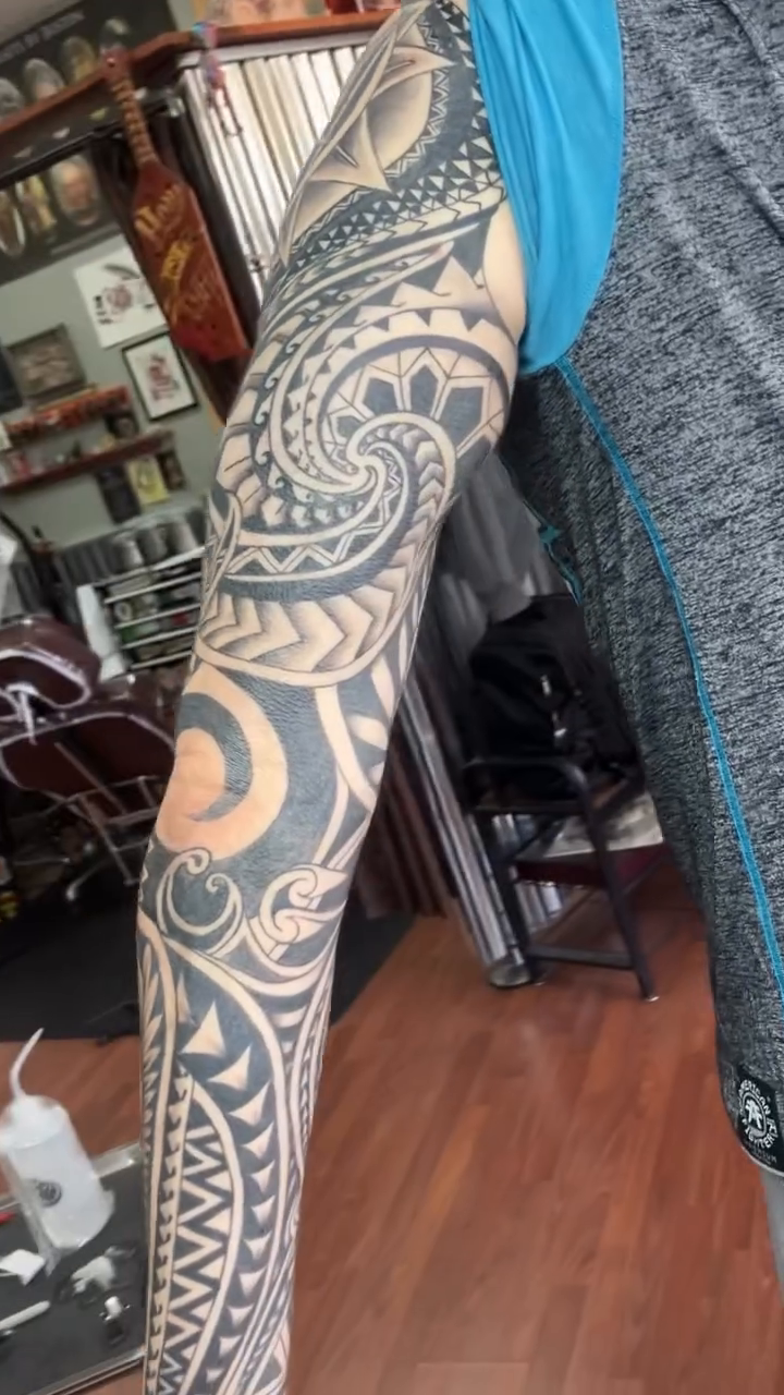 Tattoo by @james_sparkman_tattoos — tribal, blackwork