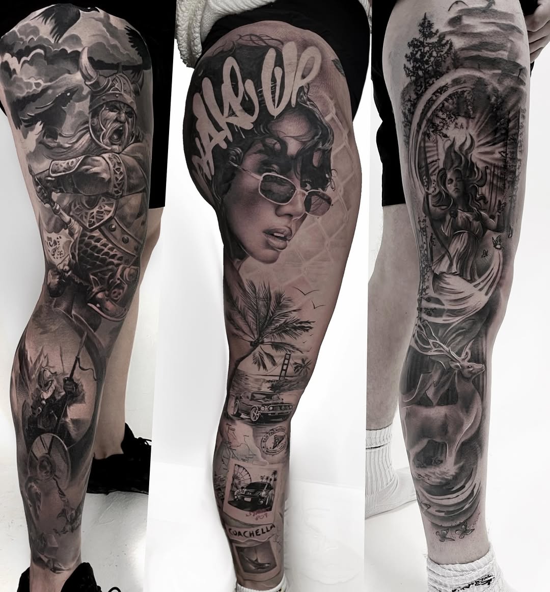 Tattoo by @robdansontattoo — realism, black_and_grey