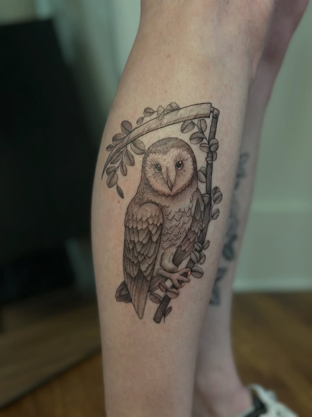 Tattoo by @vreevestattoo — black_and_grey, realism
