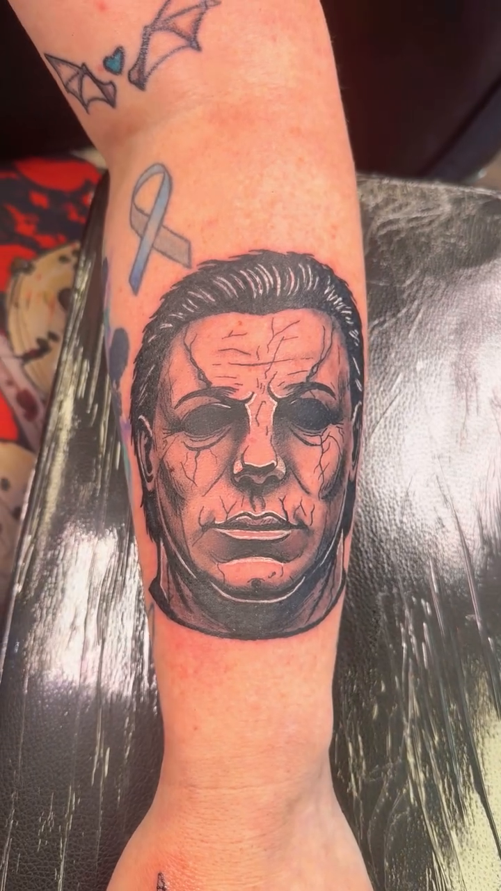 Tattoo by @massakremikeytattoos — realism, black_and_grey
