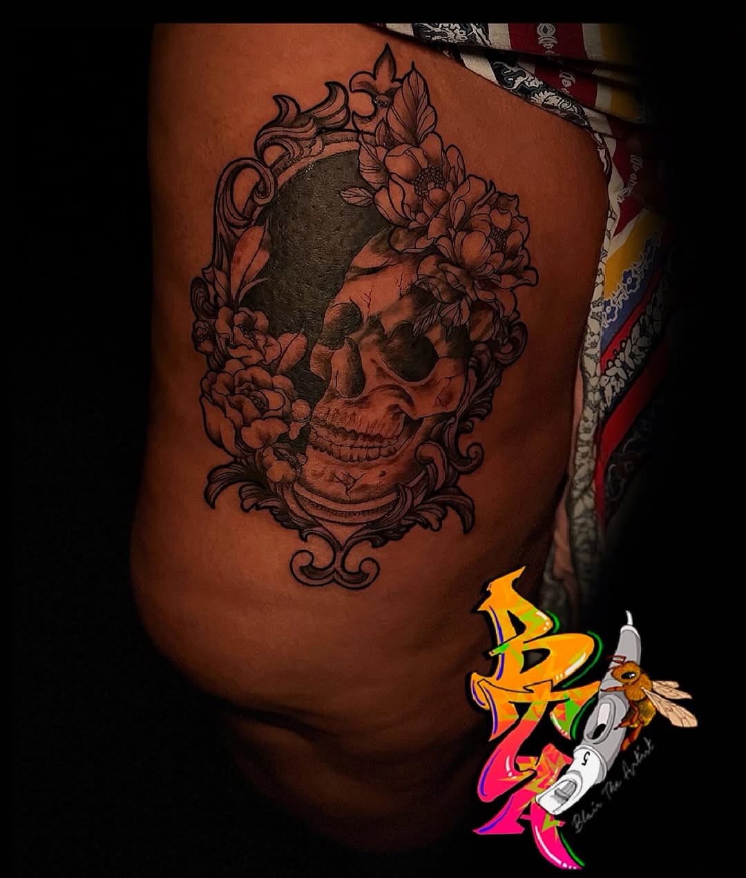Tattoo by @blairtheartist — black_and_grey
