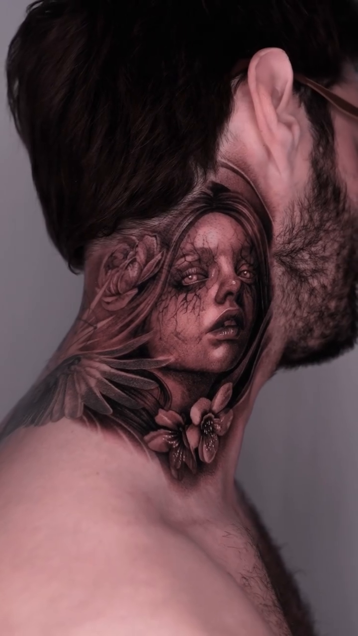 Tattoo by @tattooist_steven โ realism, dark_realism