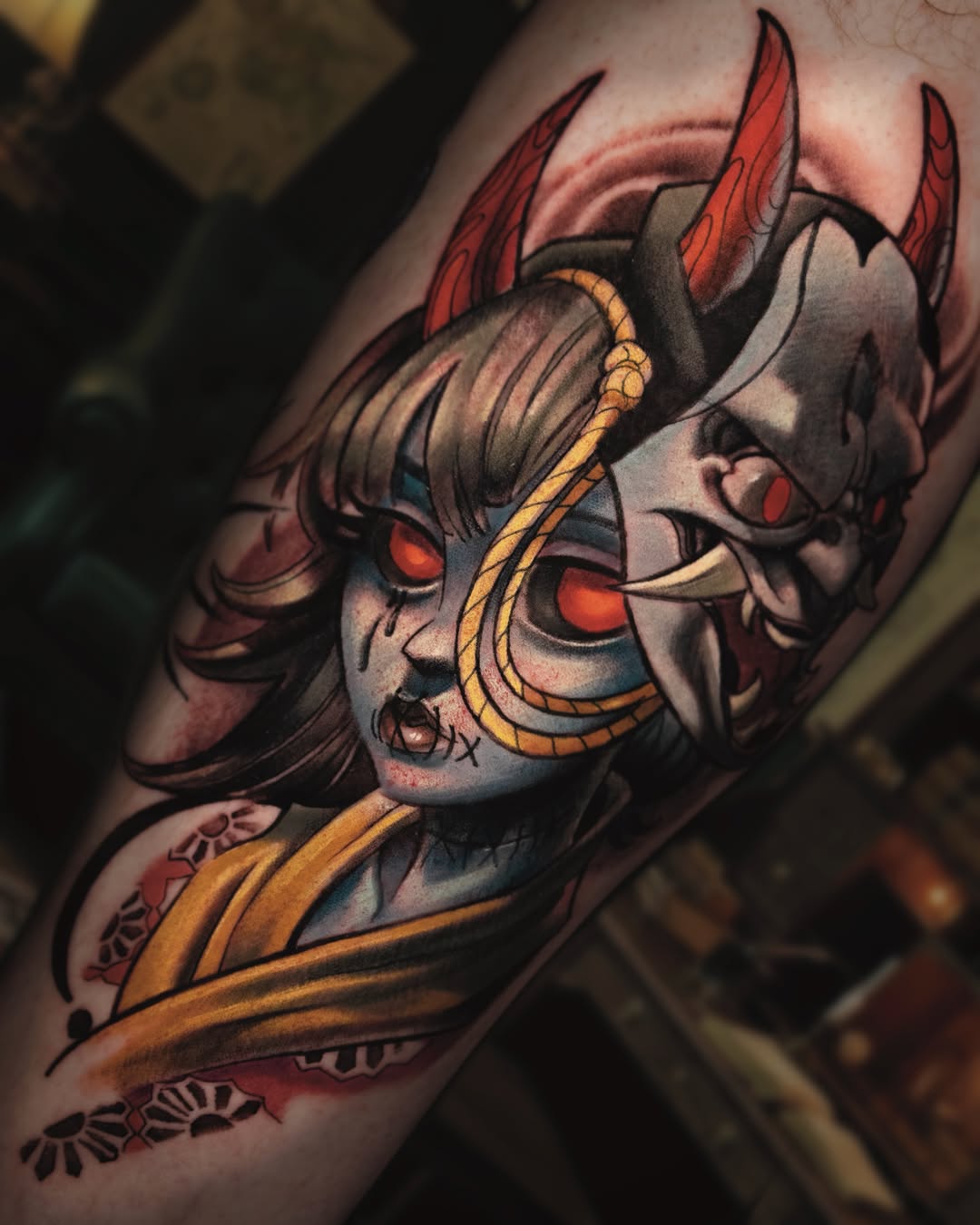 Tattoo by @levihiltontattoos โ neo_traditional, dark_realism