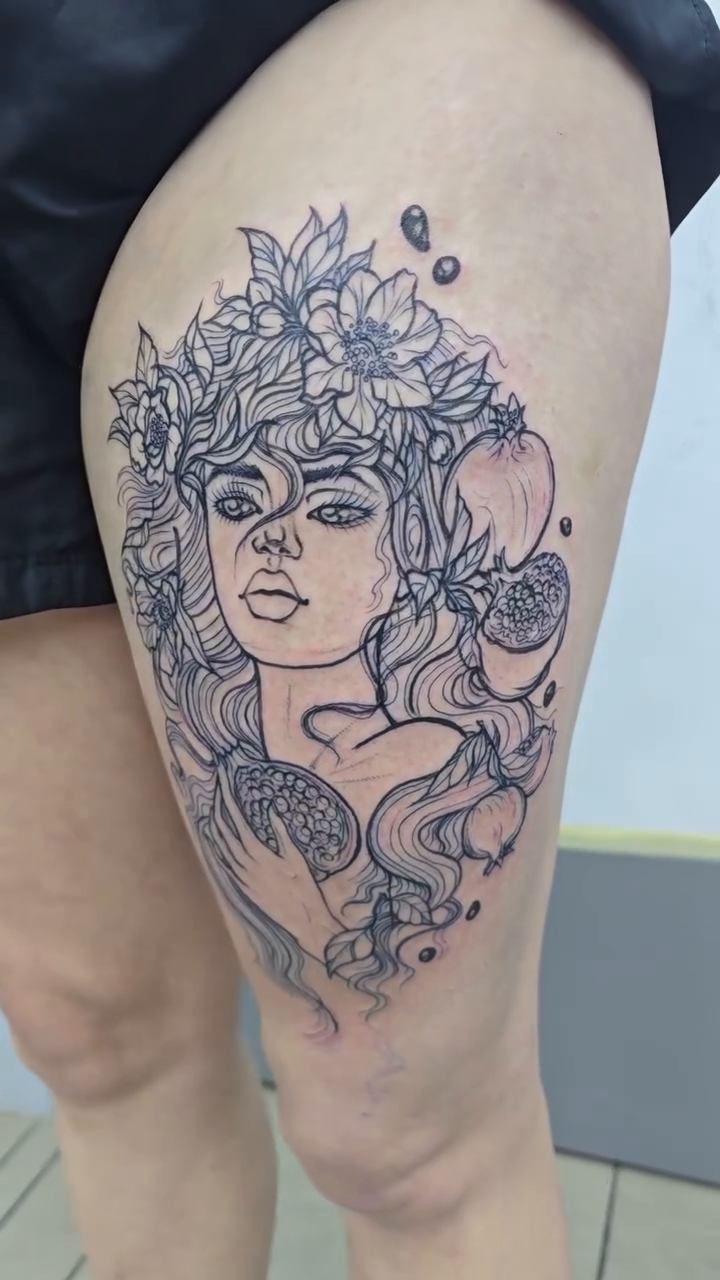 Tattoo by @tatpandaink — fine_line, black_and_grey