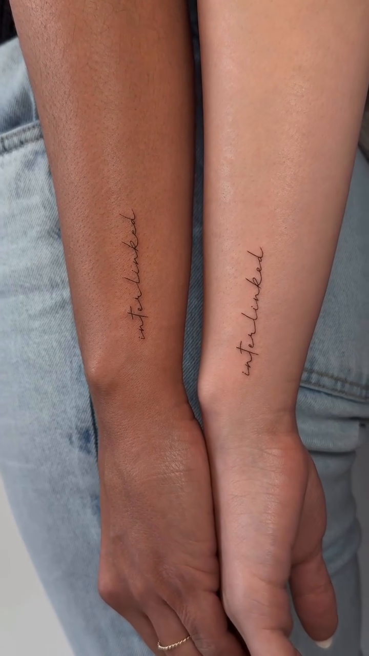 Tattoo by @vikabenito_tattoo โ lettering_script, fine_line