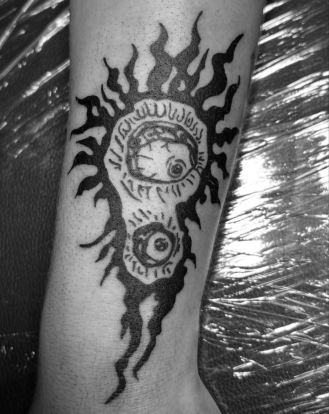 Tattoo by @walrus_milk — blackwork