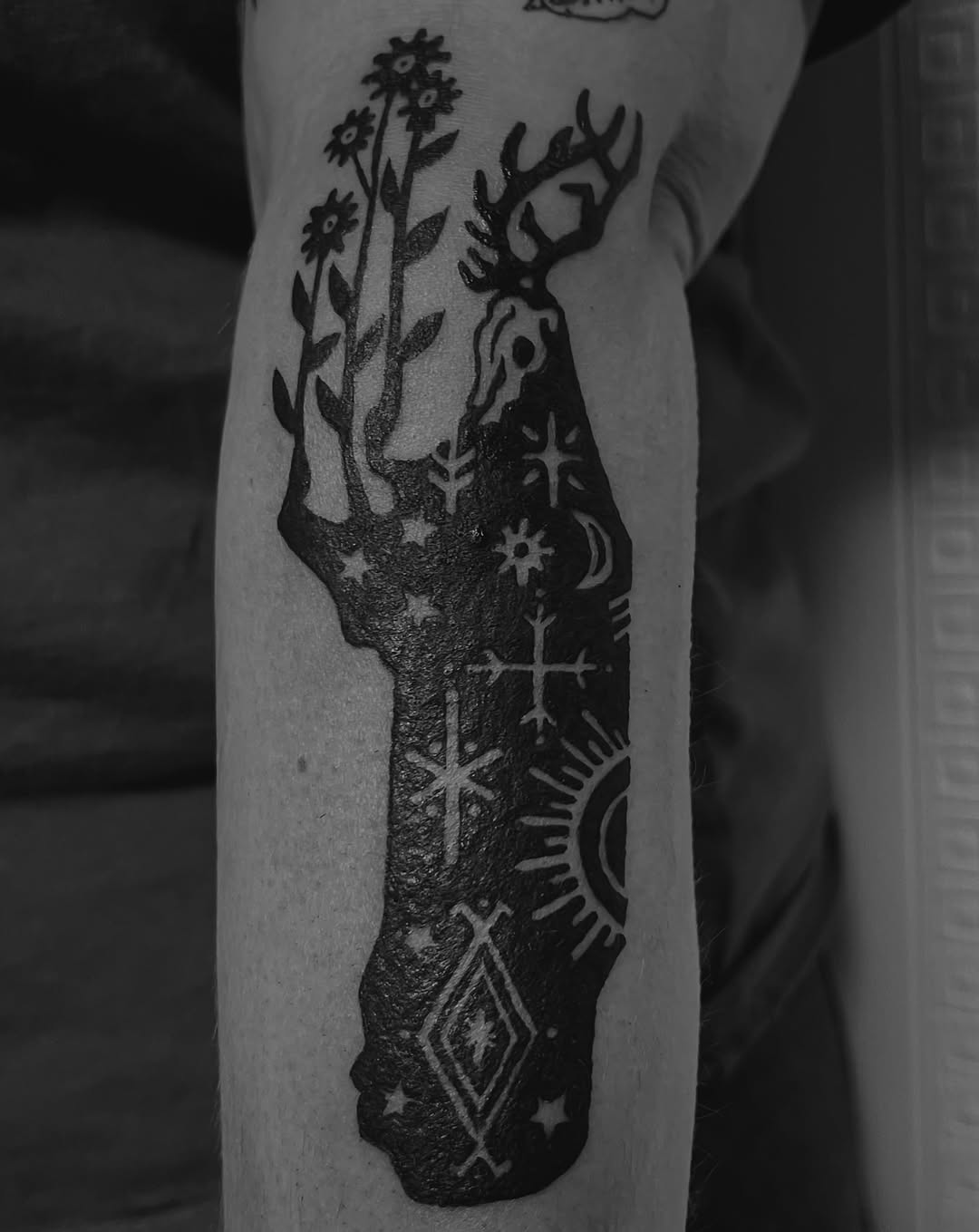 Tattoo by @walrus_milk — blackwork, geometric