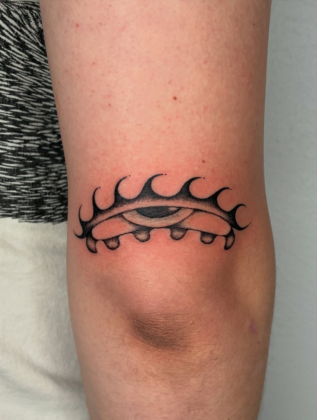 Tattoo by @sess_world — blackwork