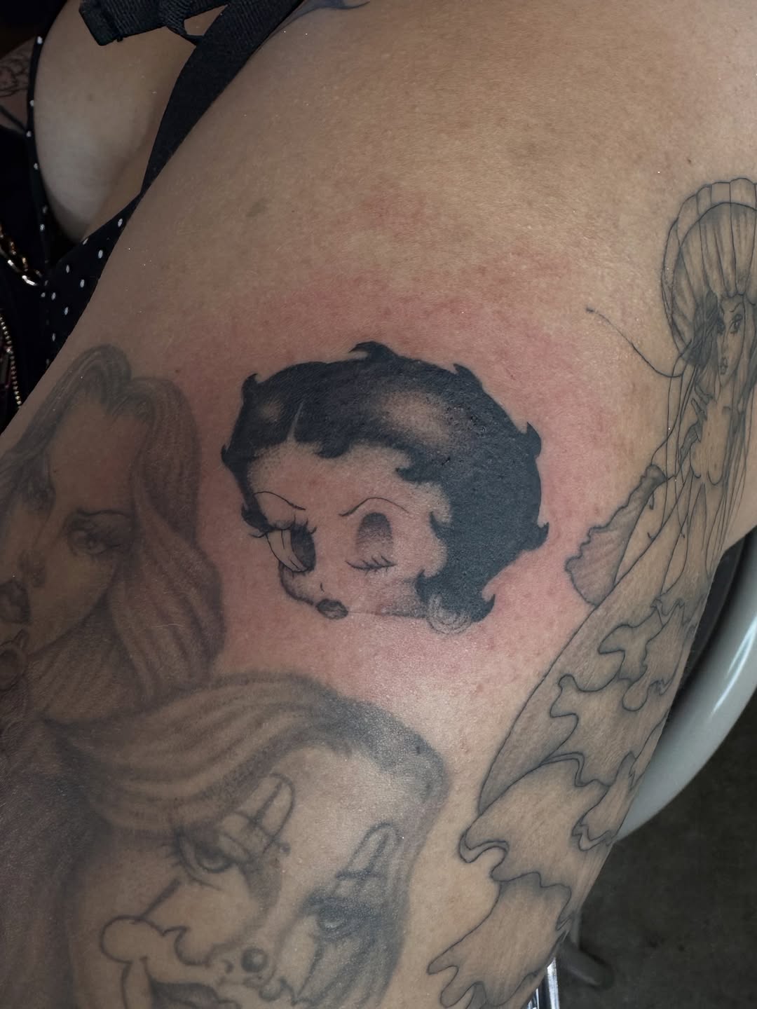 Tattoo by @inkwlexaa — black_and_grey