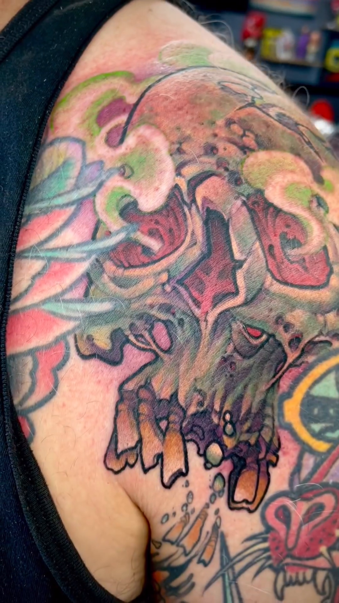 Tattoo by @lefthandblack — dark_realism, japanese_irezumi