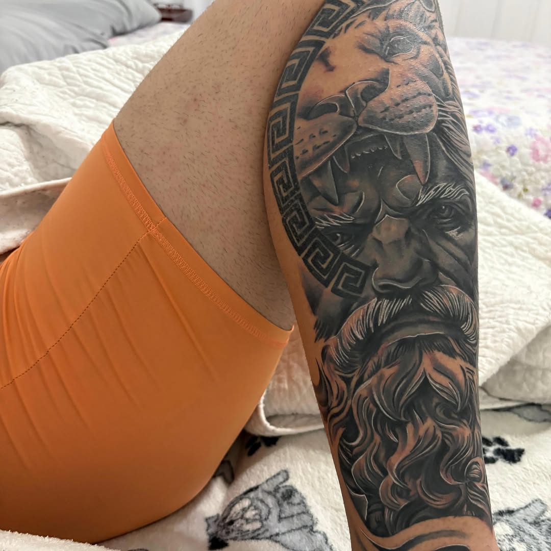 Tattoo by @idrinkink_ — realism, black_and_grey