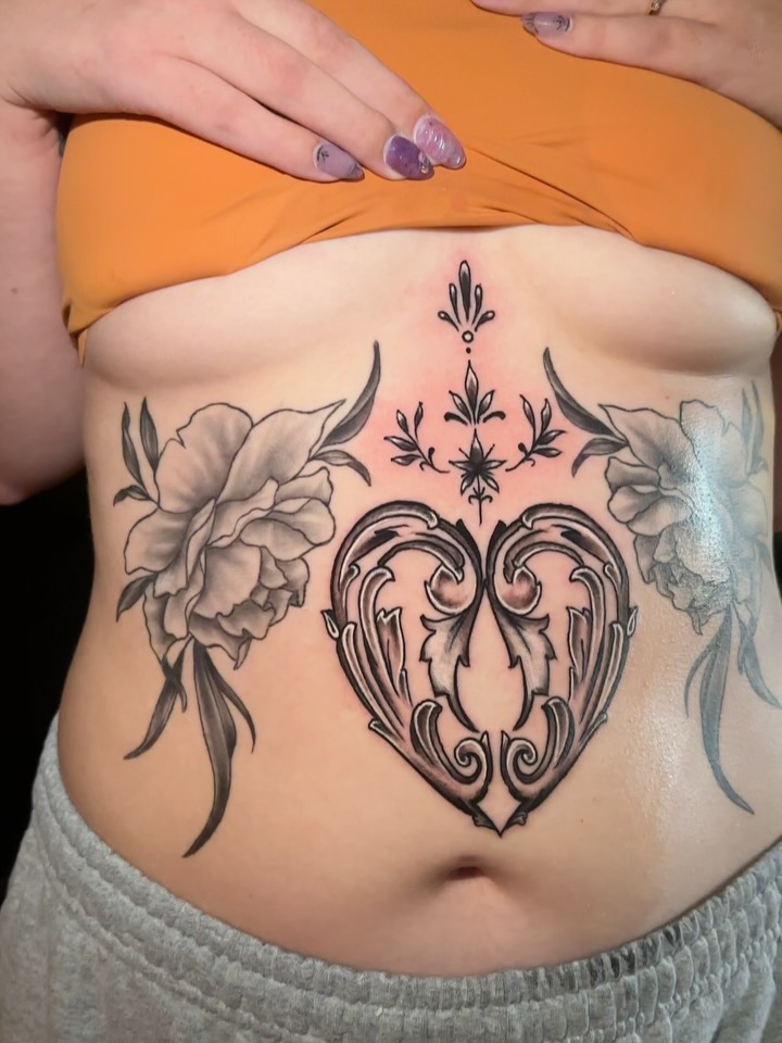Tattoo by @jcwazzi_tats โ black_and_grey, ornamental