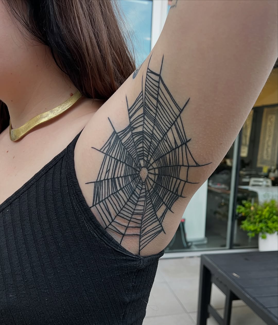 Tattoo by @traffic.death โ blackwork