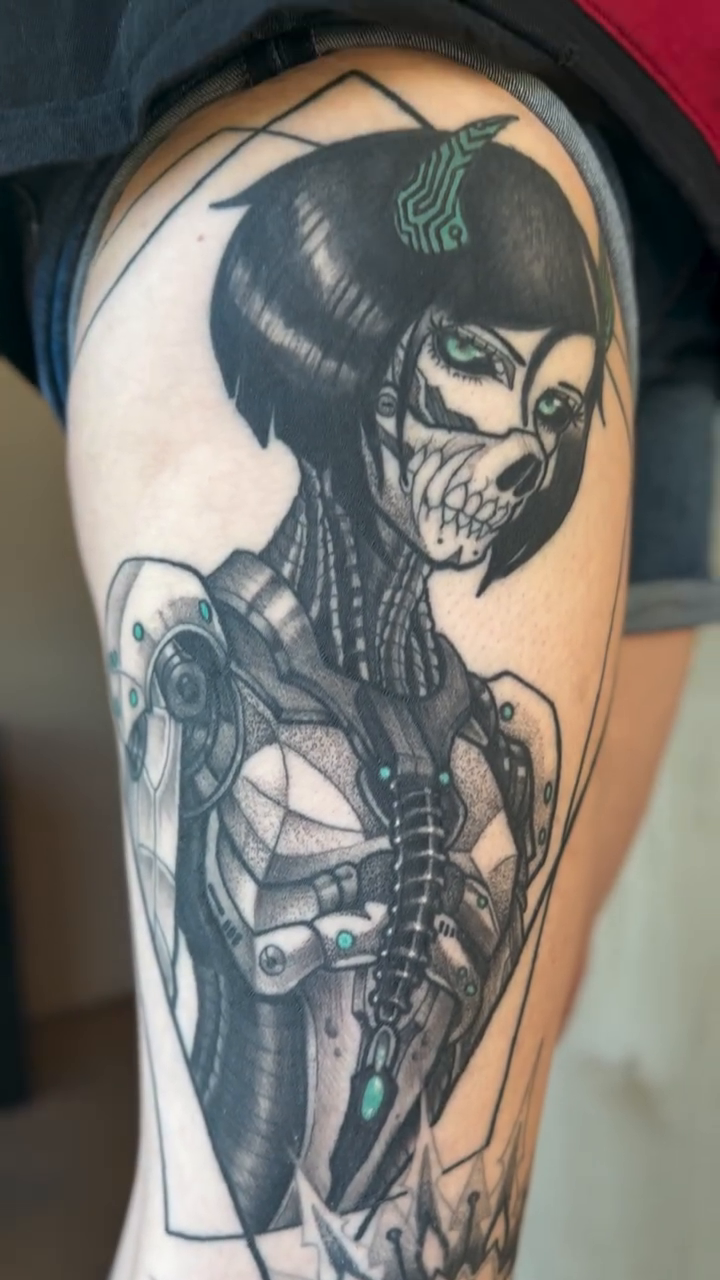 Tattoo by @samm.tatts — black_and_grey, realism