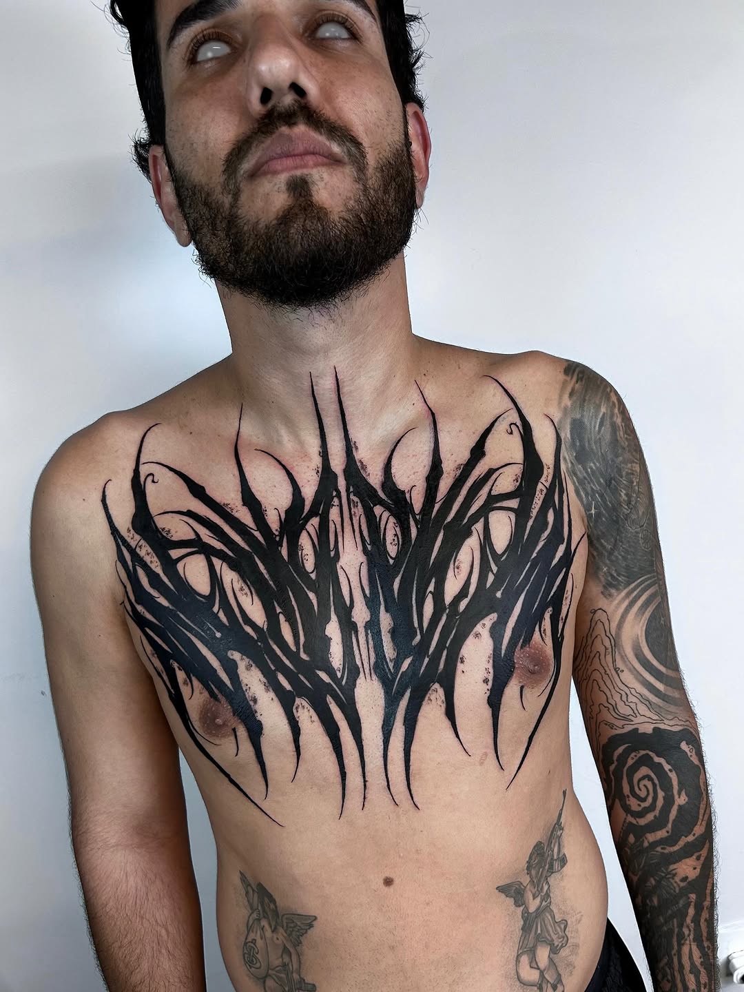 Tattoo by @_vants__ — blackwork