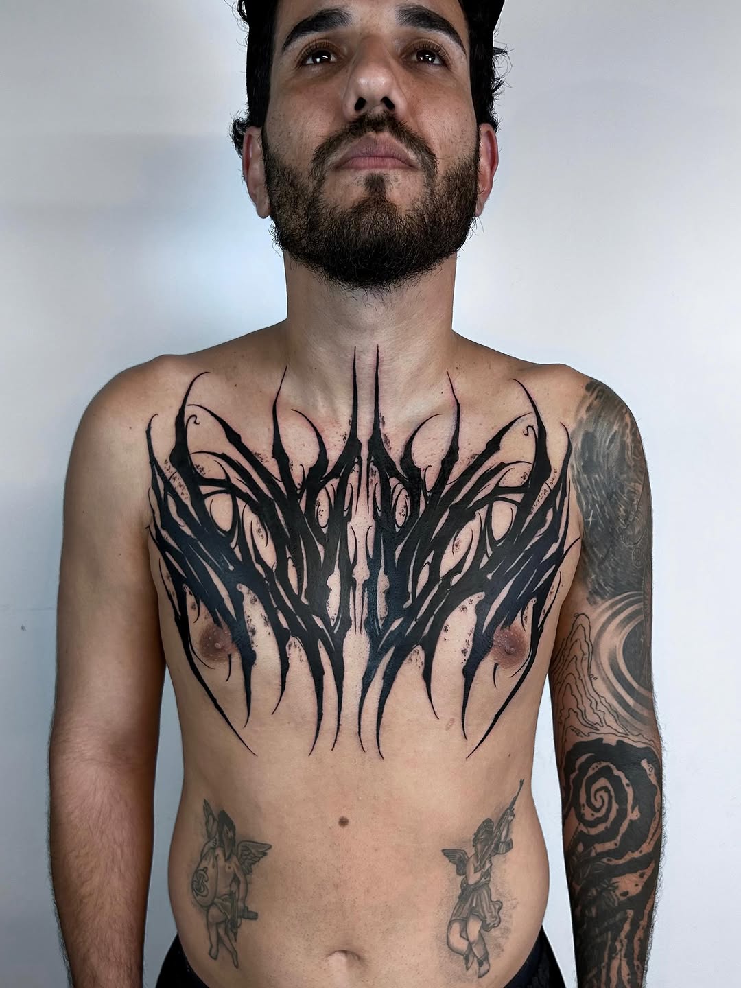 Tattoo by @_vants__ — blackwork