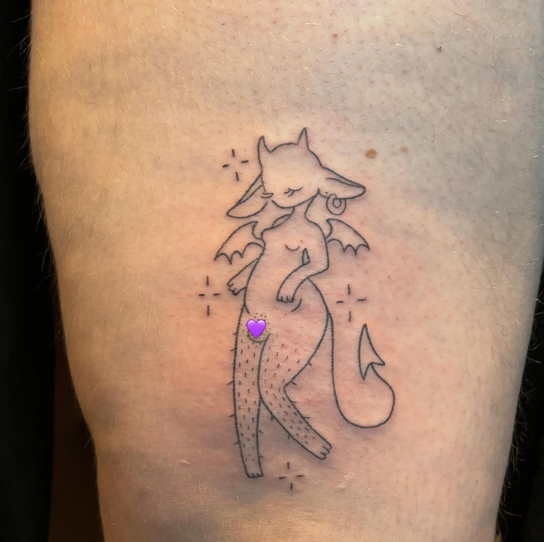 Tattoo by @skullgunk — fine_line