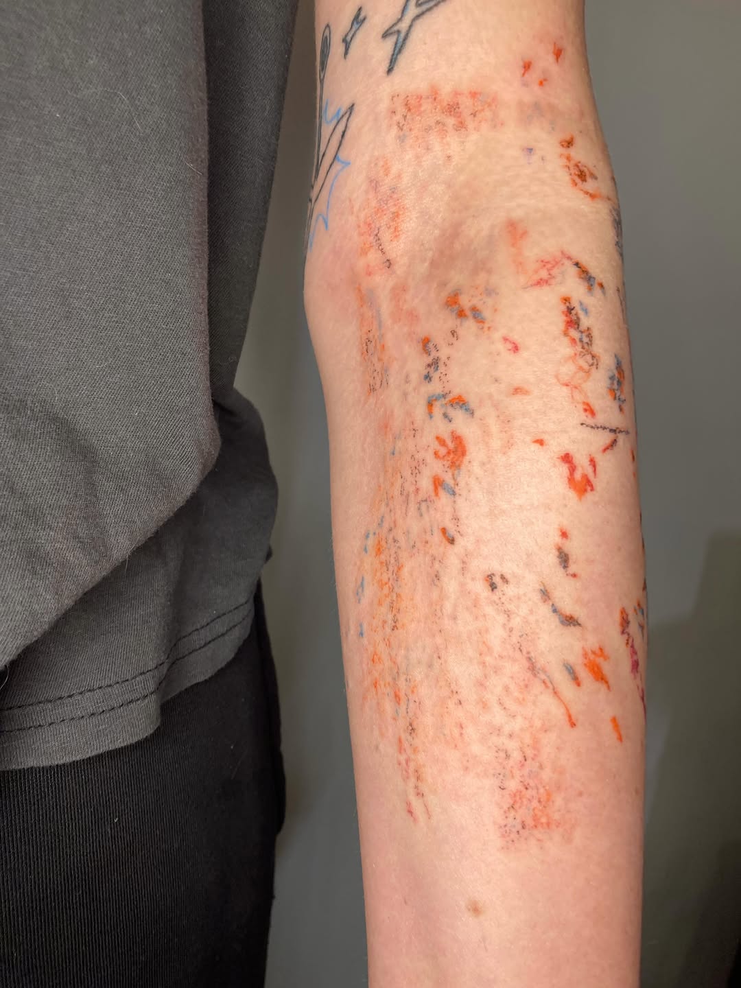Tattoo by @lesser.burdock โ trash_polka