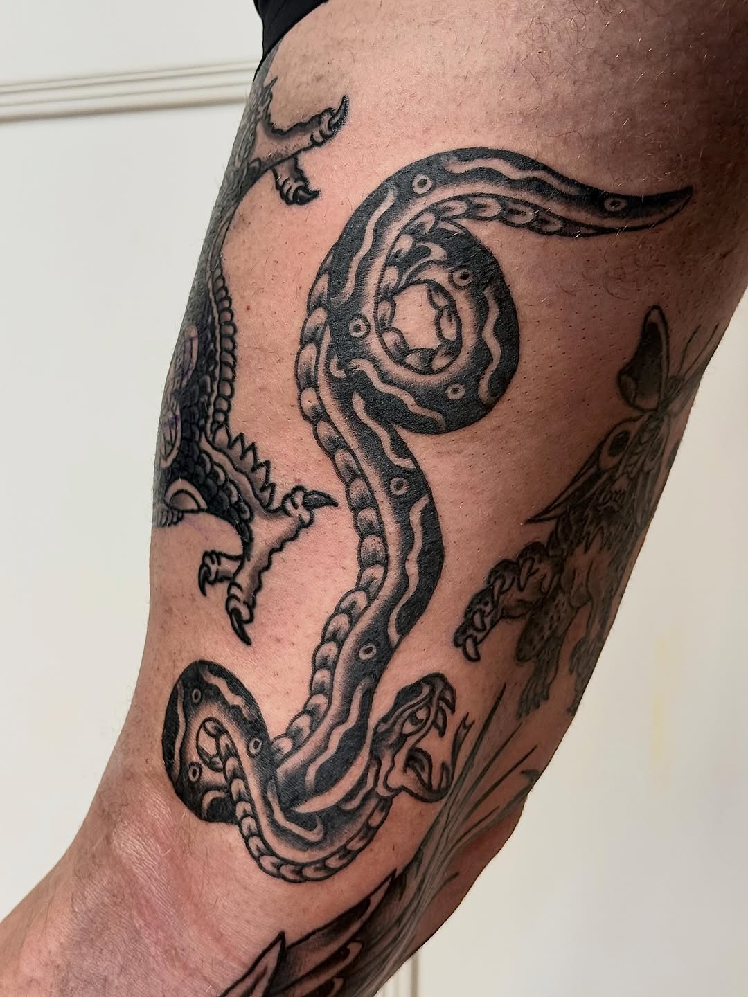 Tattoo by @jesseboss_tattoo — american_traditional, black_and_grey