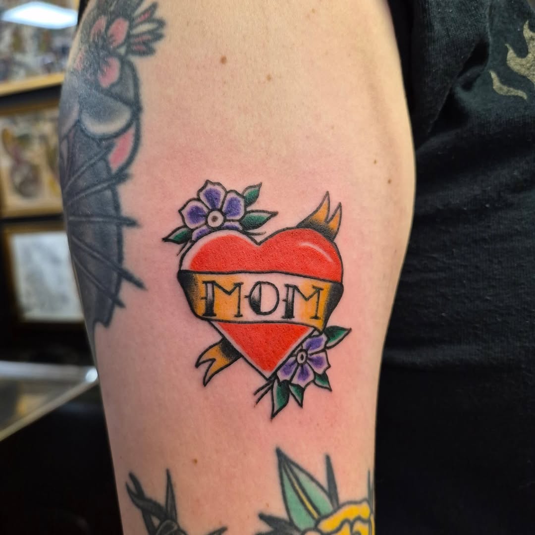 Tattoo by @bobatattoos — american_traditional, lettering_script