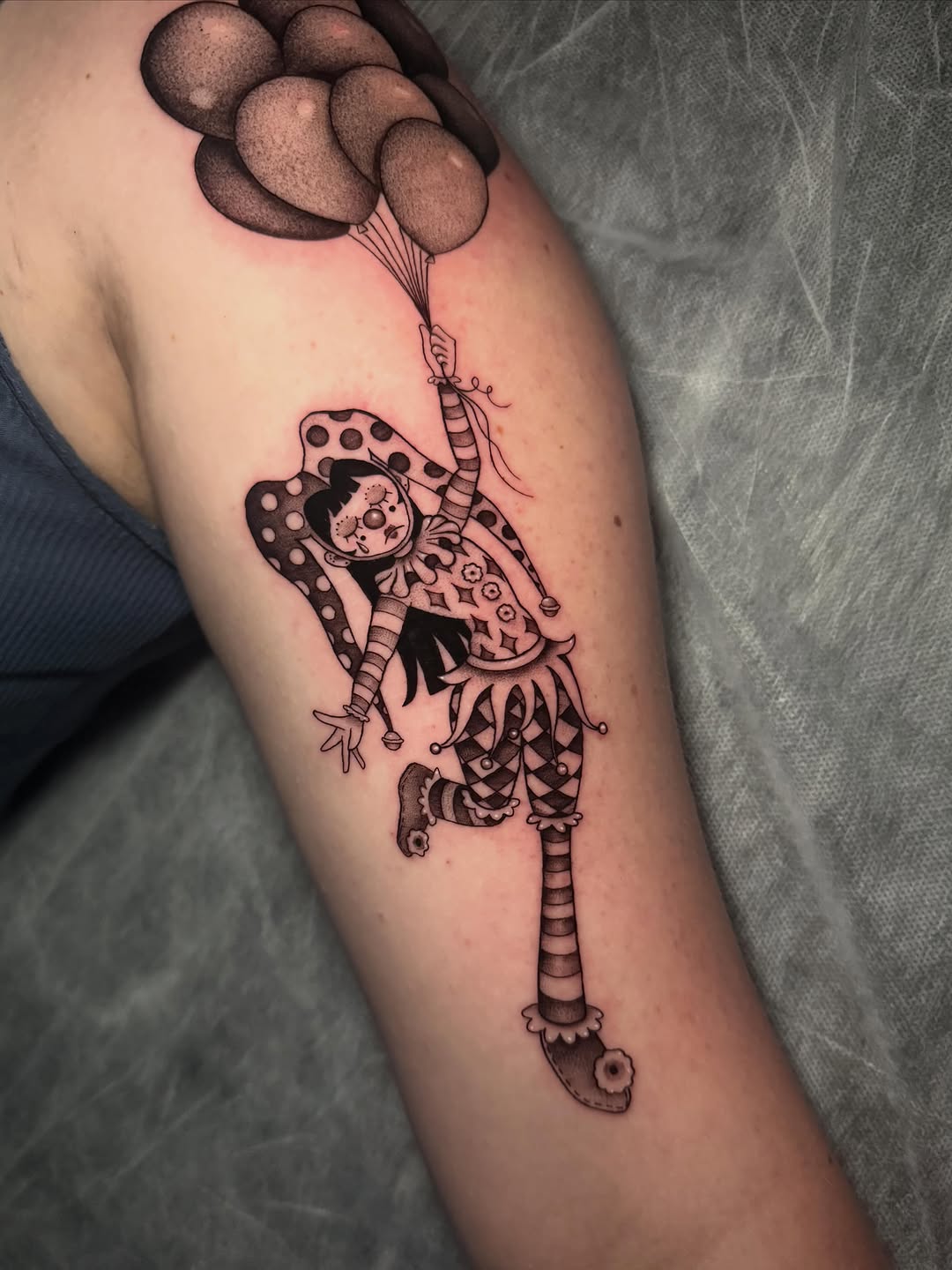 Tattoo by @hackytats — black_and_grey, illustrative