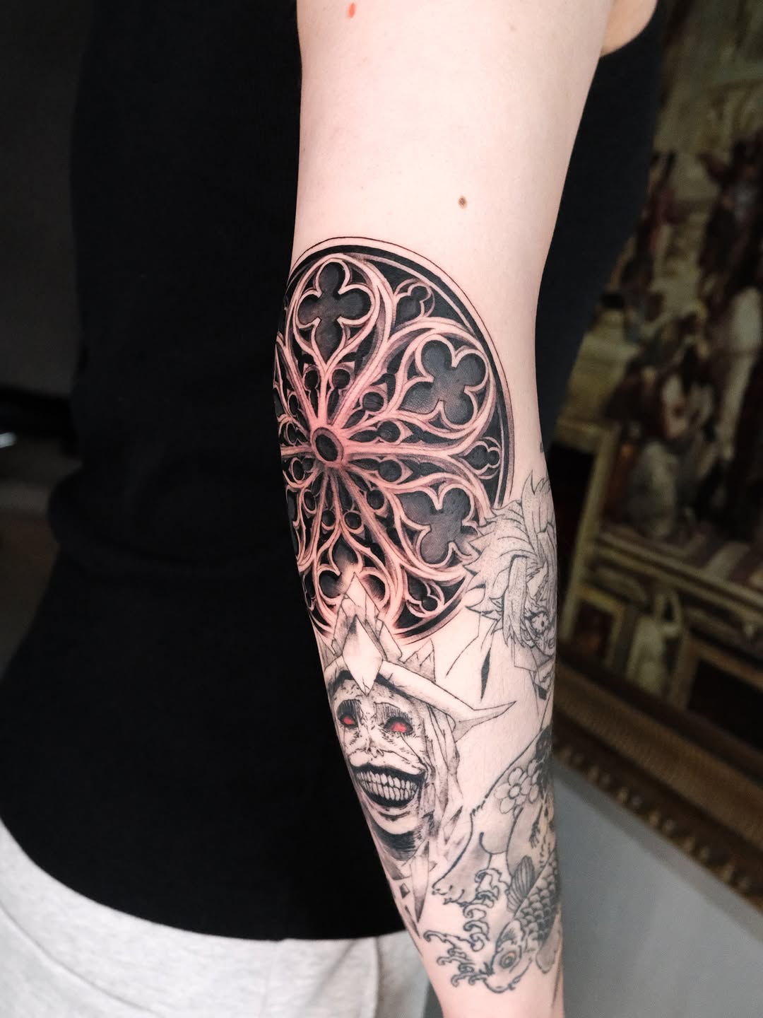 Tattoo by @vox_von_vader — blackwork, illustrative