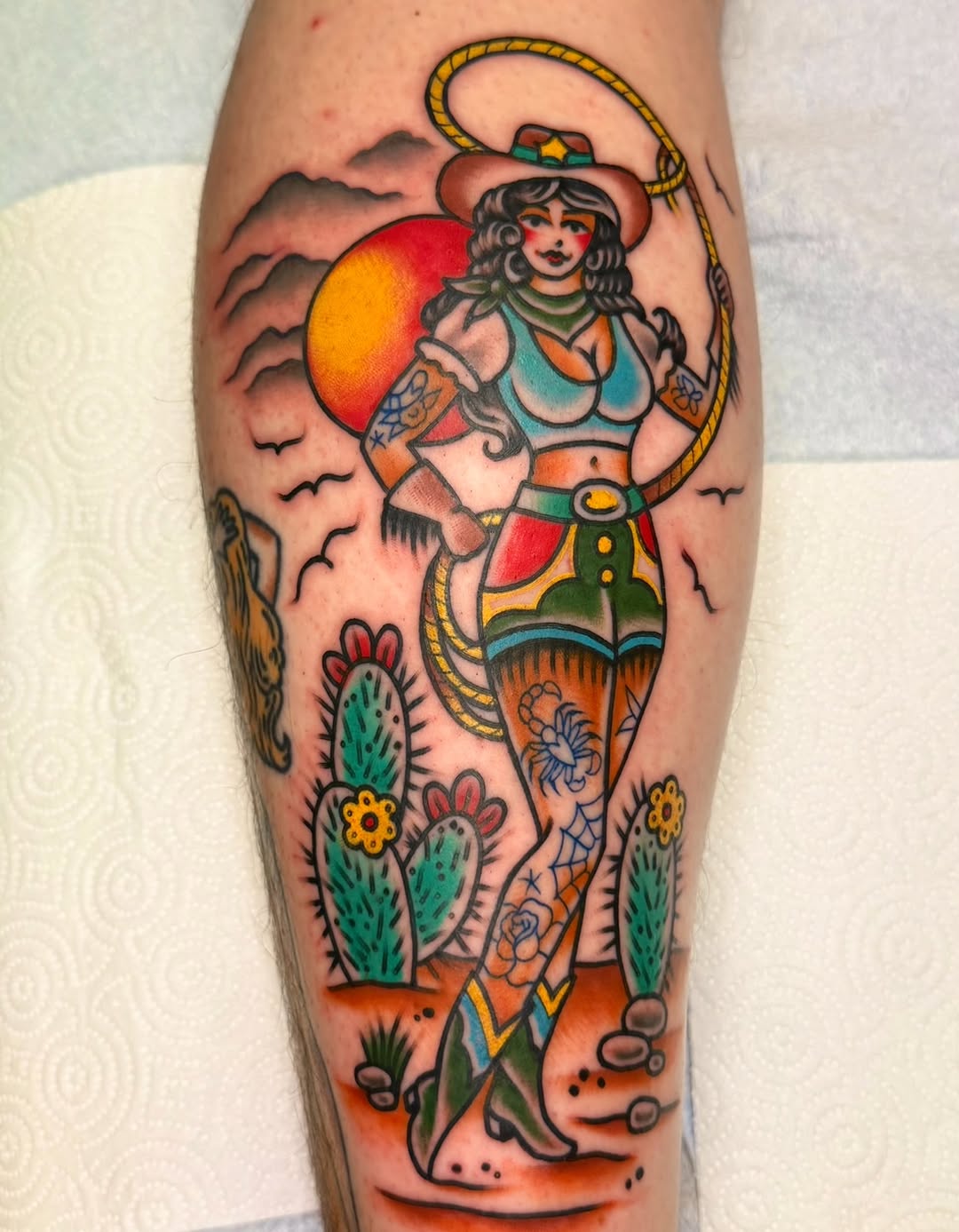 Tattoo by @macybirdtattoos — american_traditional, illustrative