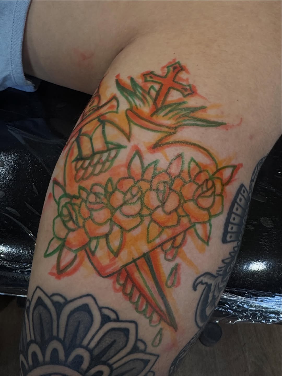 Tattoo by @ryanengels_tattoo — illustrative, watercolor