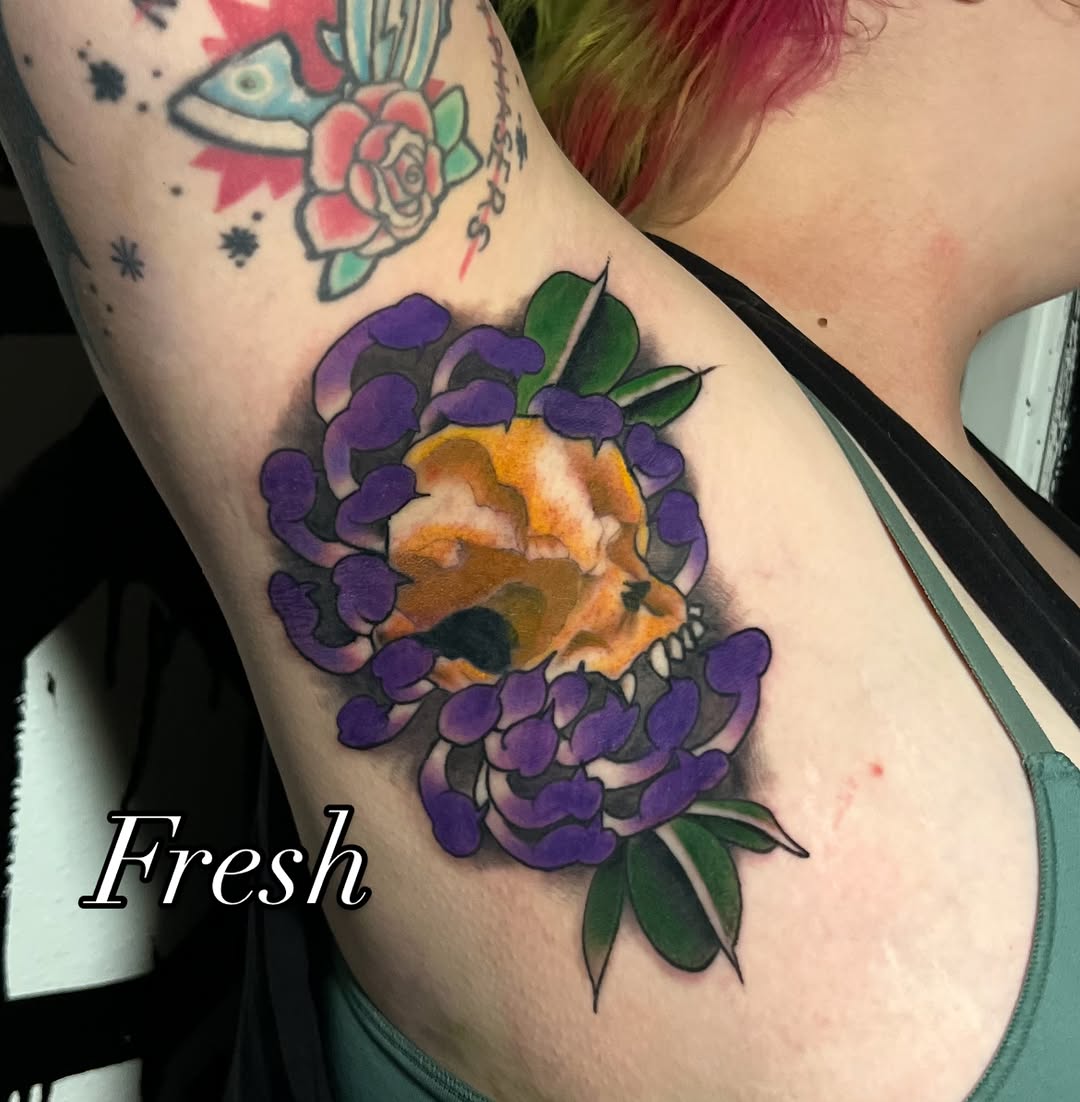 Tattoo by @demondrool โ neo_traditional, realism
