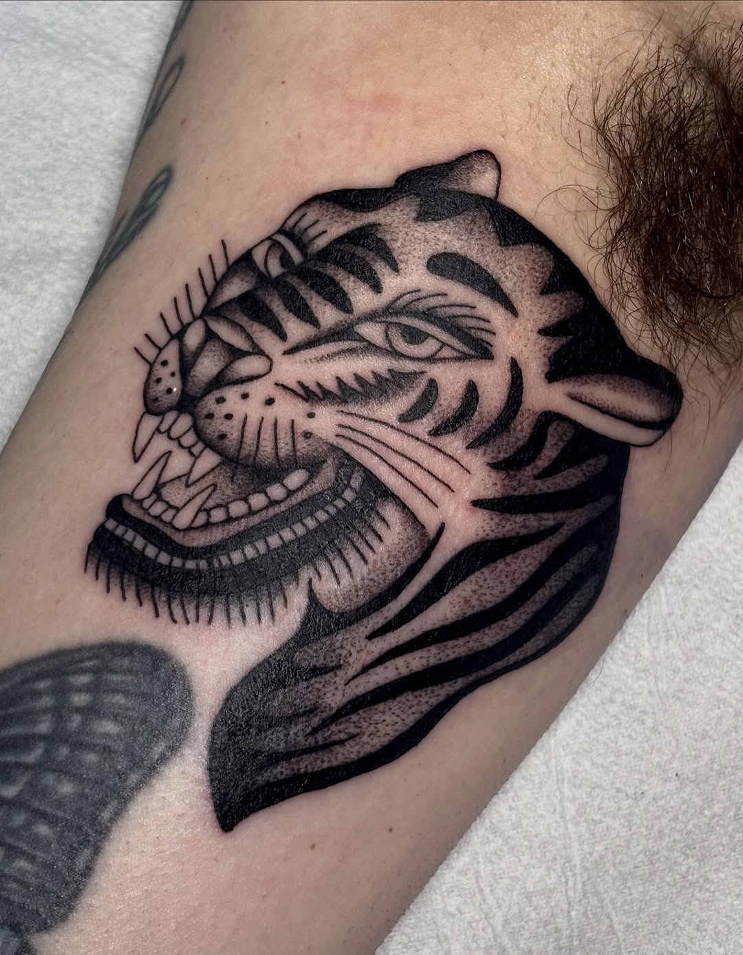 Tattoo by @madisonmakestattoos — american_traditional, black_and_grey
