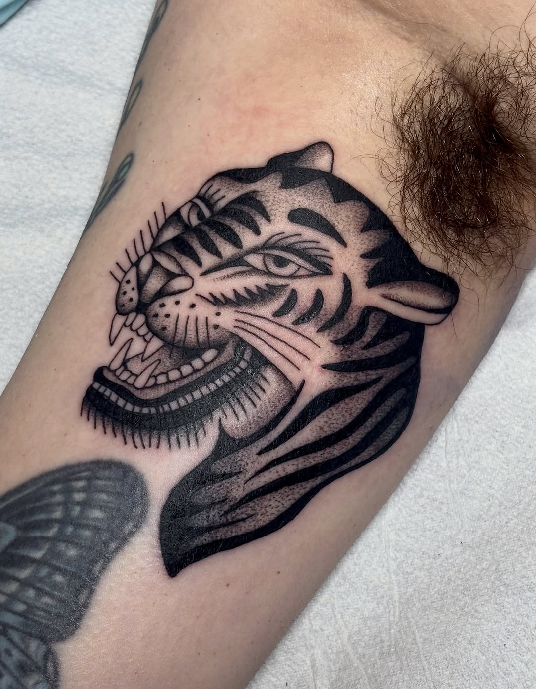 Tattoo by @madisonmakestattoos — american_traditional, black_and_grey