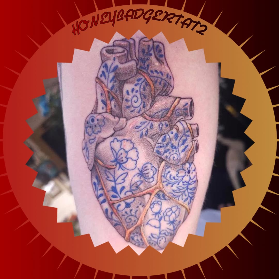 Tattoo by @honeybadgertat2 — black_and_grey, ornamental