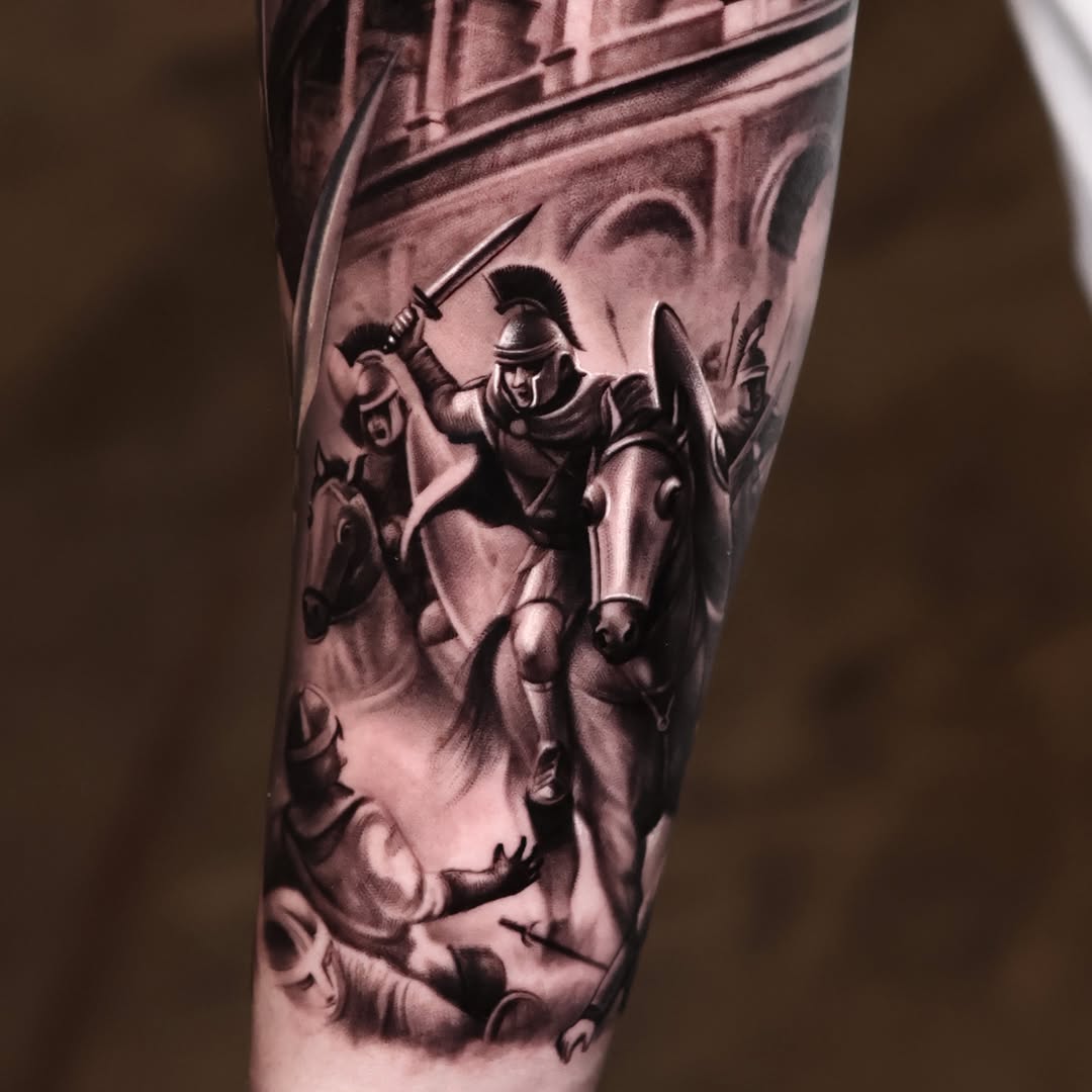 Tattoo by @steven1nk — realism, black_and_grey