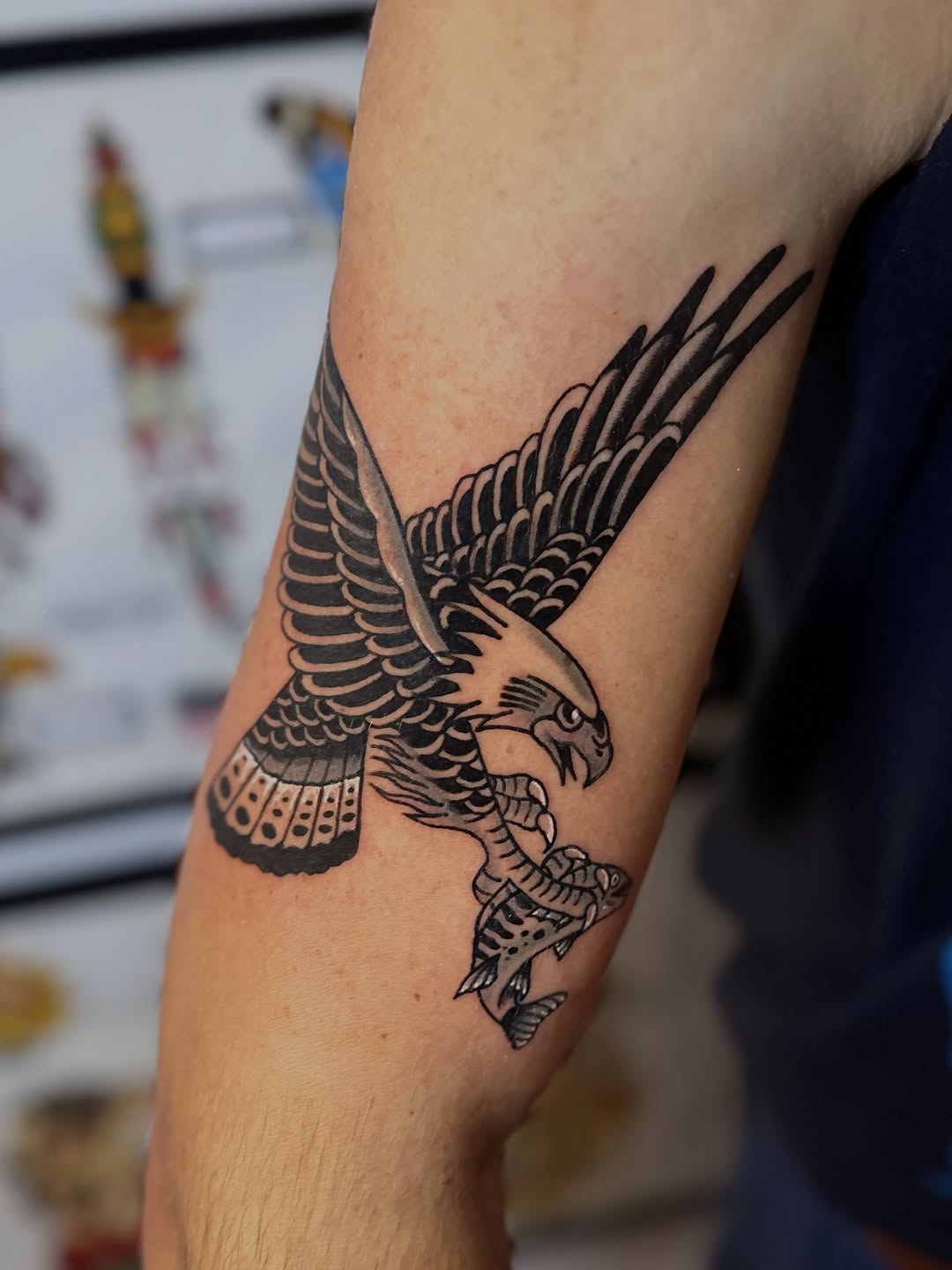 Tattoo by @weavertats โ american_traditional, black_and_grey