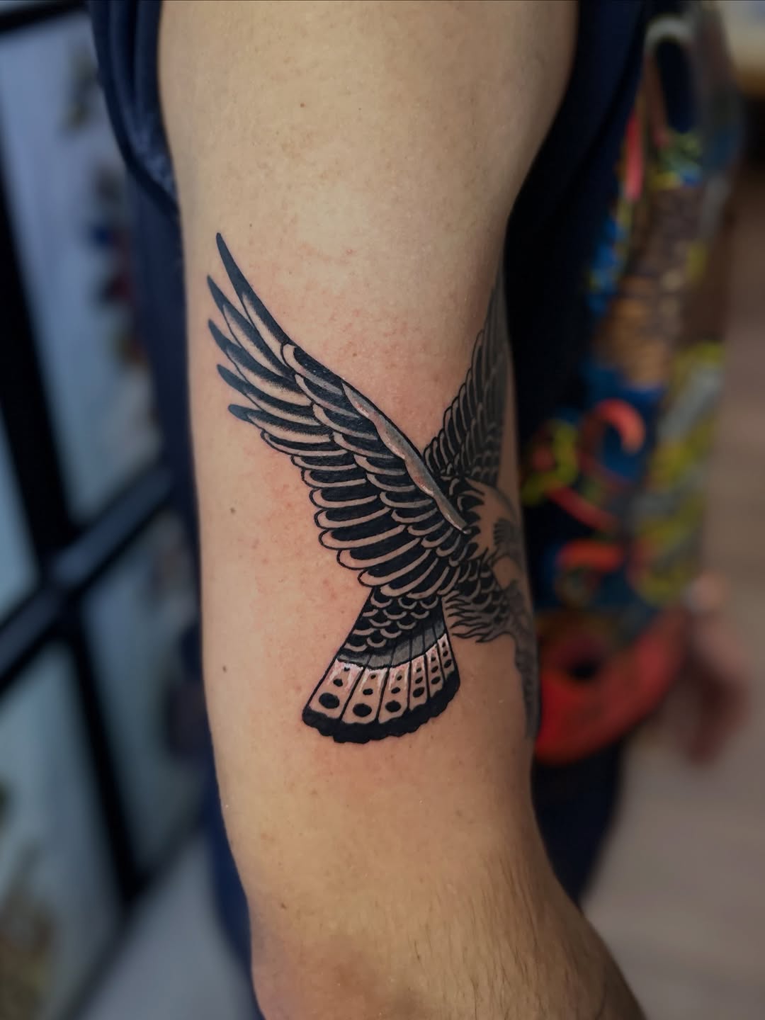 Tattoo by @weavertats โ american_traditional, black_and_grey