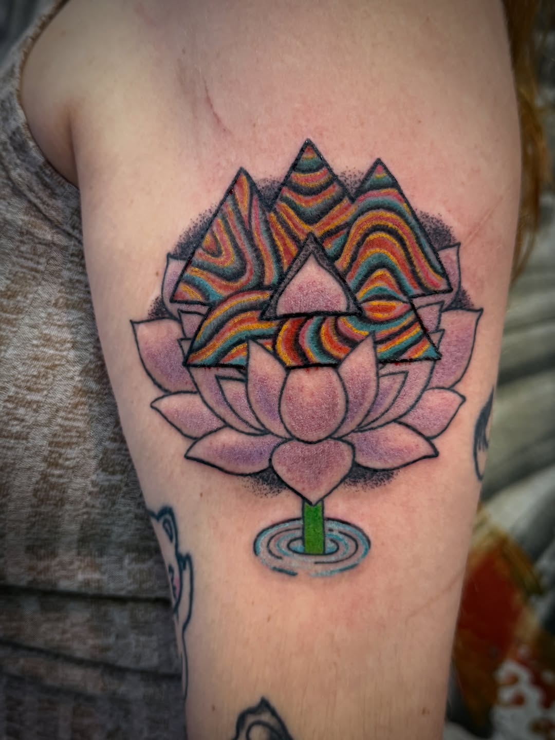 Tattoo by @chrisblanchardtattoos — illustrative, geometric