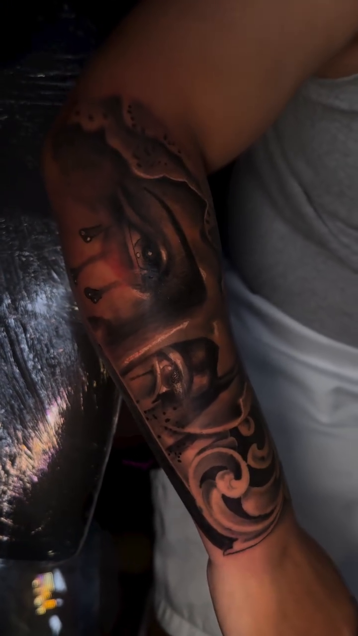 Tattoo by @alchemist_tattoo_shop — black_and_grey, realism