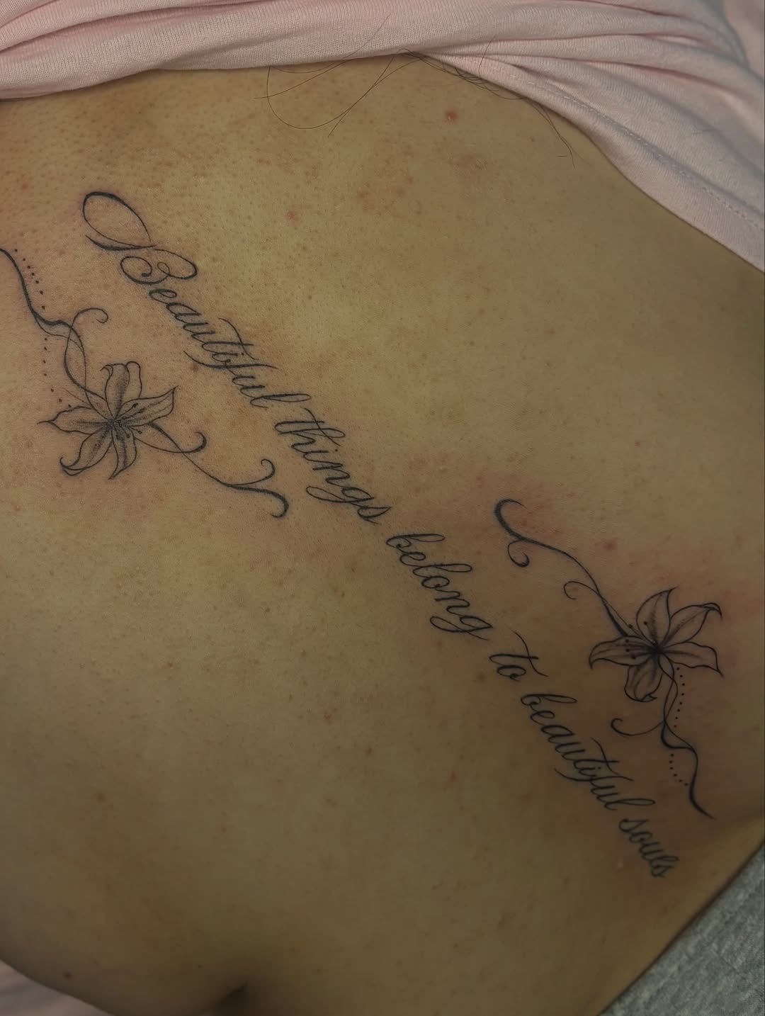 Tattoo by @tattedbylisa — fine_line, lettering_script