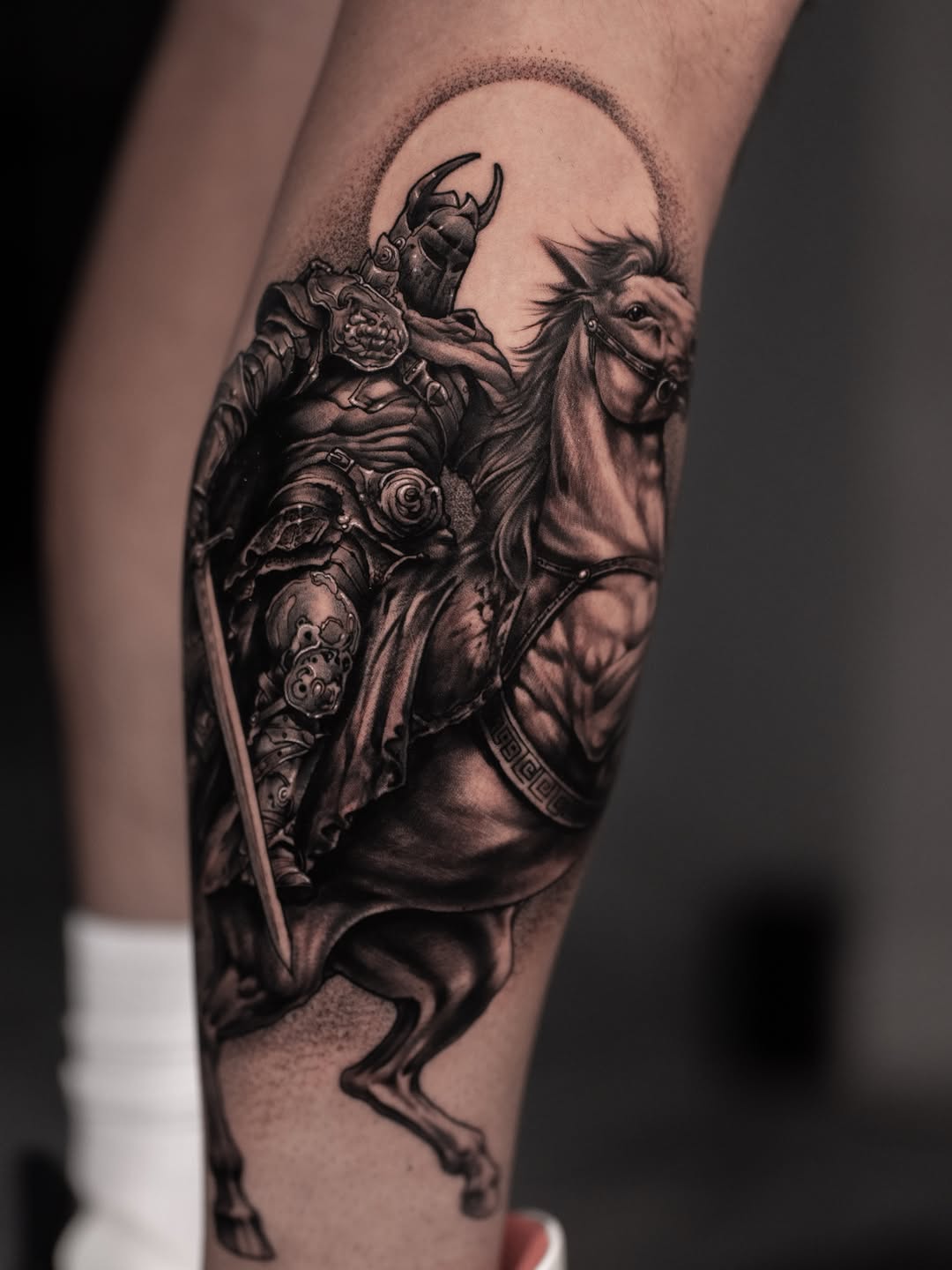 Tattoo by @andretattoostx โ realism, black_and_grey