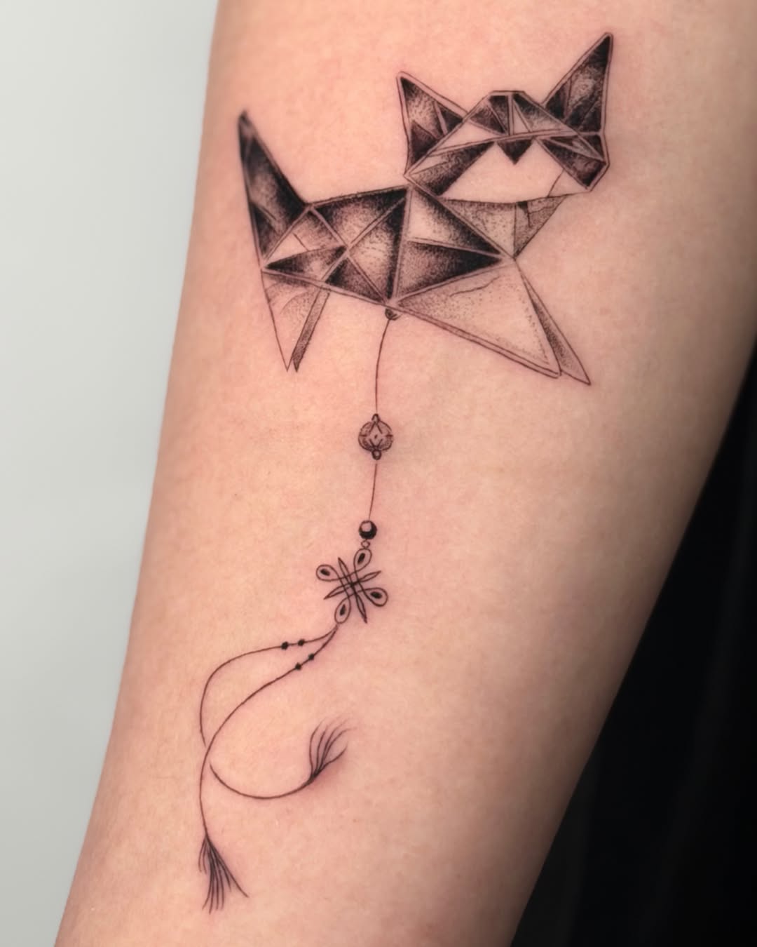 Tattoo by @finickyink โ fine_line, dotwork
