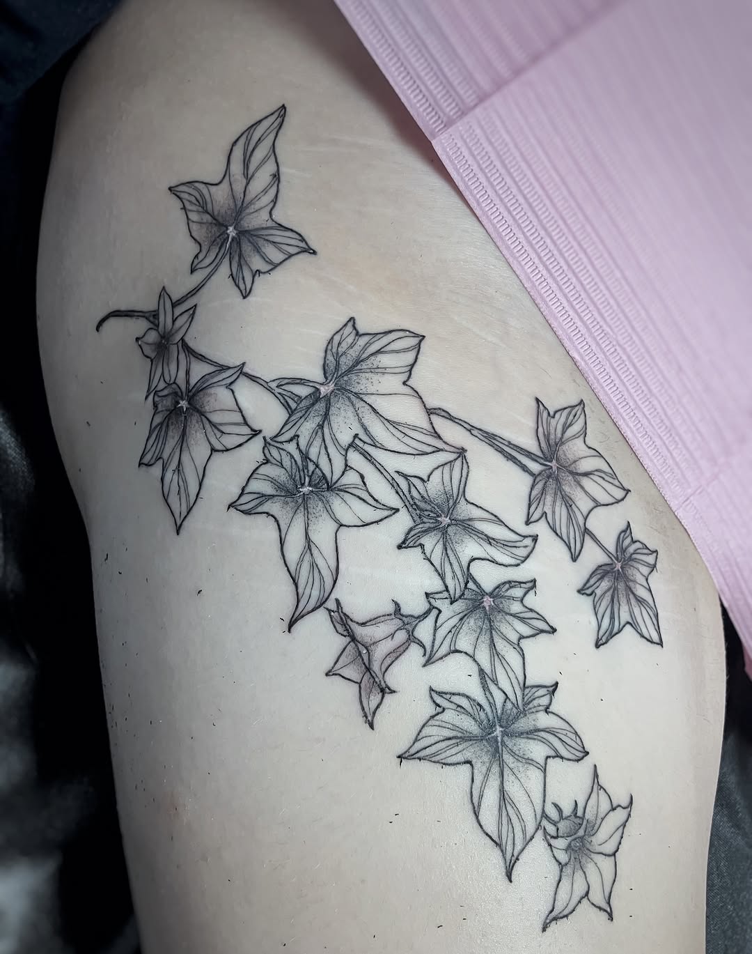 Tattoo by @joyinsorrowtattoo — fine_line, black_and_grey