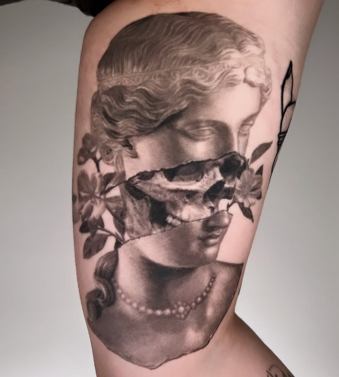 Tattoo by @zombiecattats โ realism, dark_realism