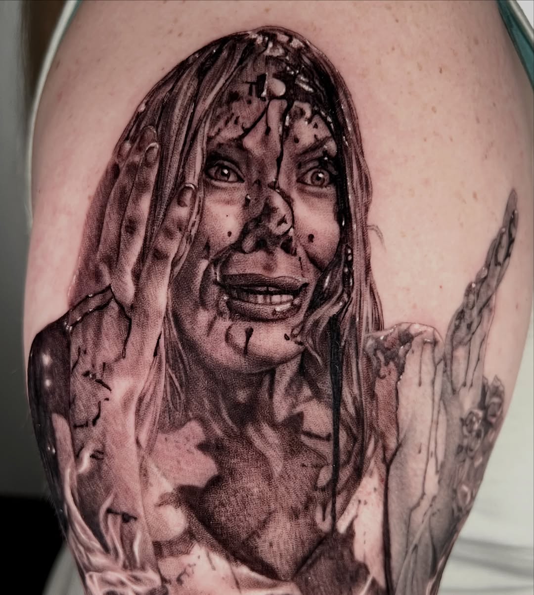 Tattoo by @zombiecattats โ realism, dark_realism