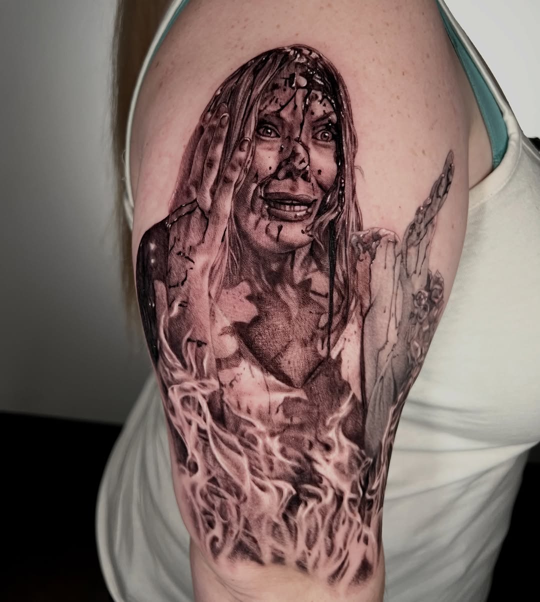 Tattoo by @zombiecattats โ realism, dark_realism